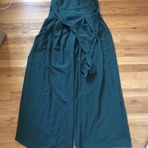 Deep Green wide leg pants